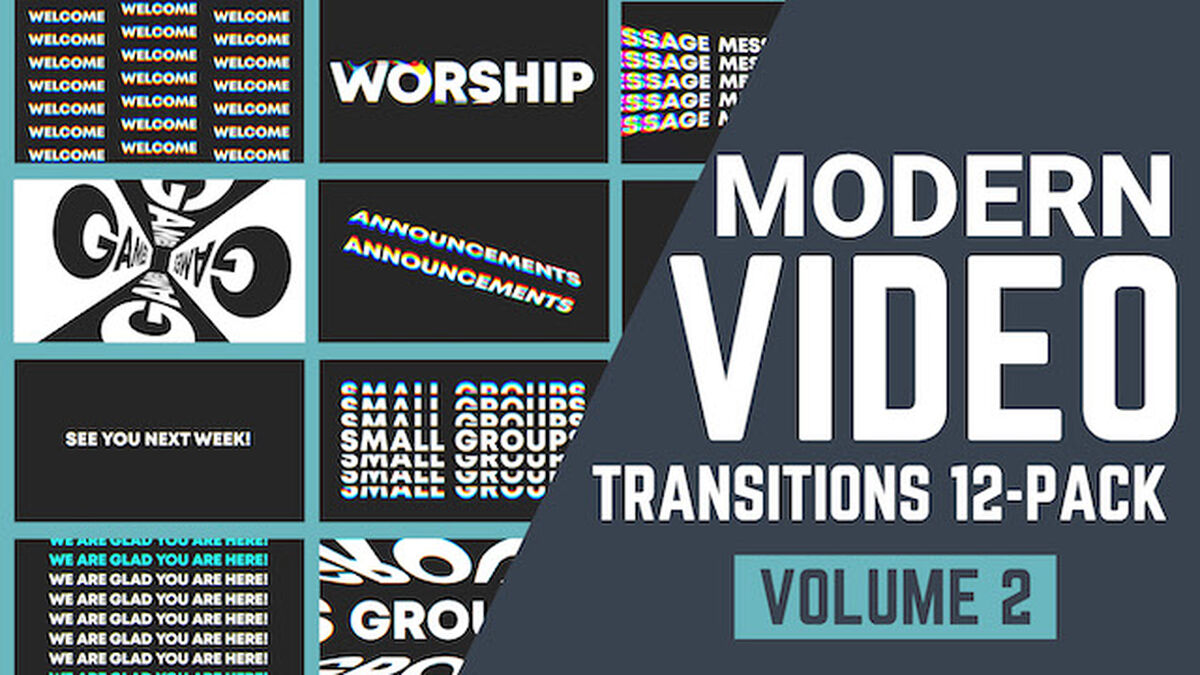 Modern Transition Videos 12-Pack - Volume 2 image number null